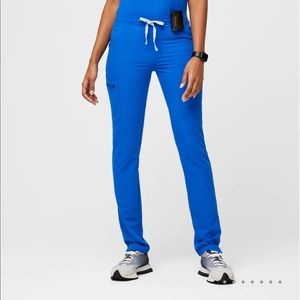Figs Yola Skinny Scrub pant royal blue size xxs tall